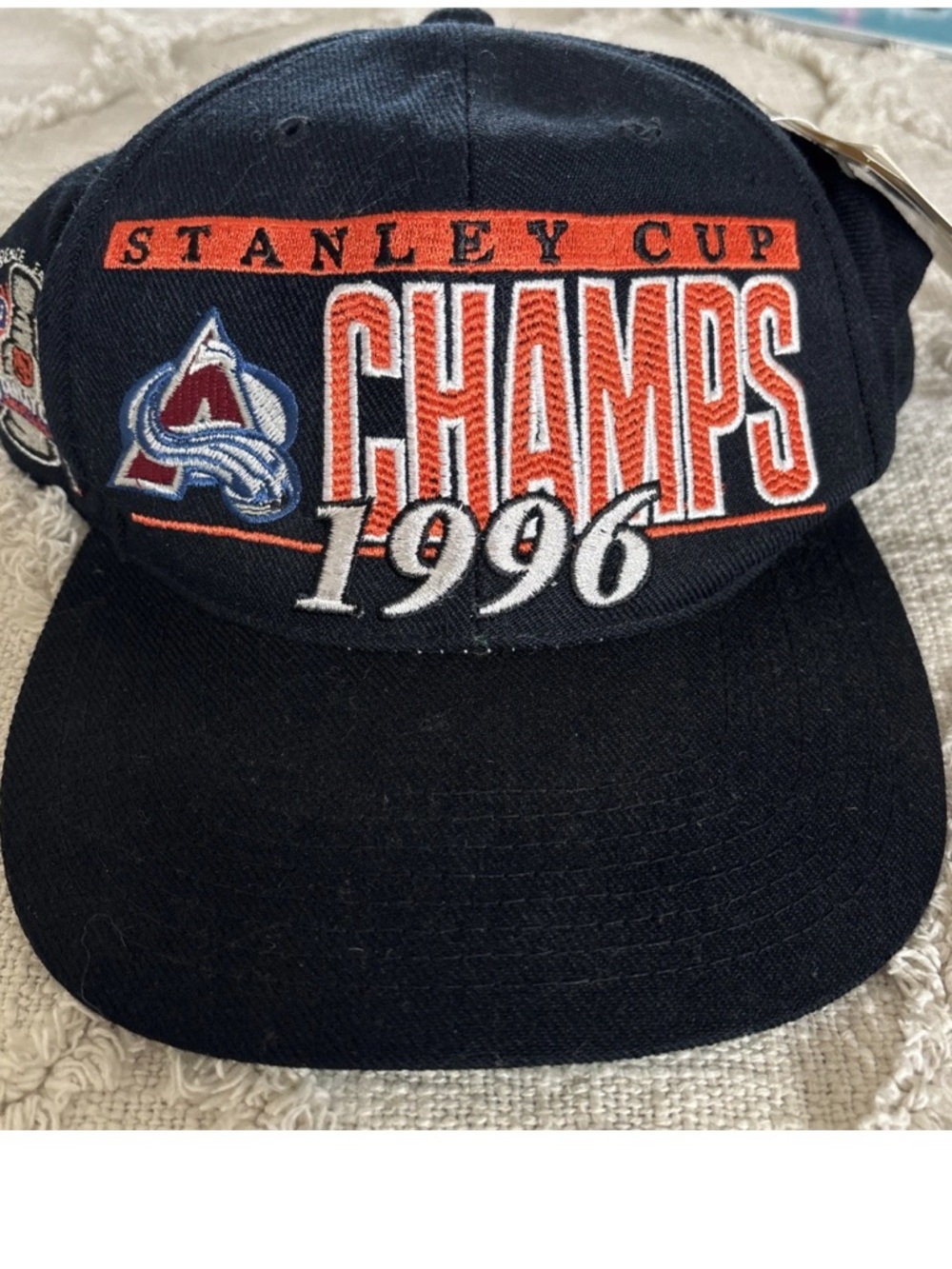 Vtg Rare Colorado Avalanche 1996 Stanley Cup Wool Sports Specialties Snapback